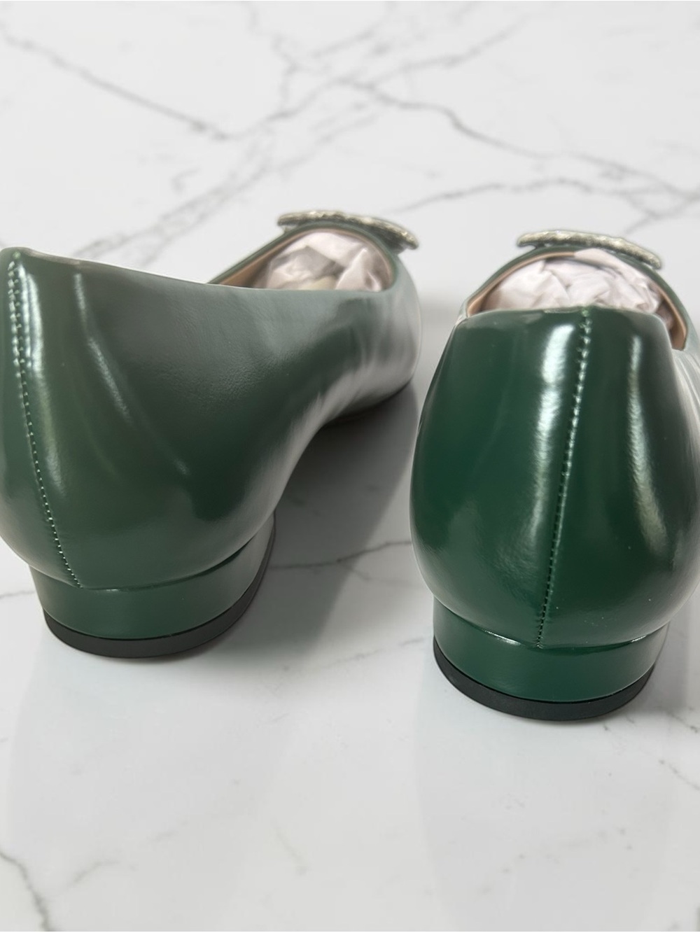 C.Paravano Crystal Dark Green 8.5 New in Box - Picture 5 of 7